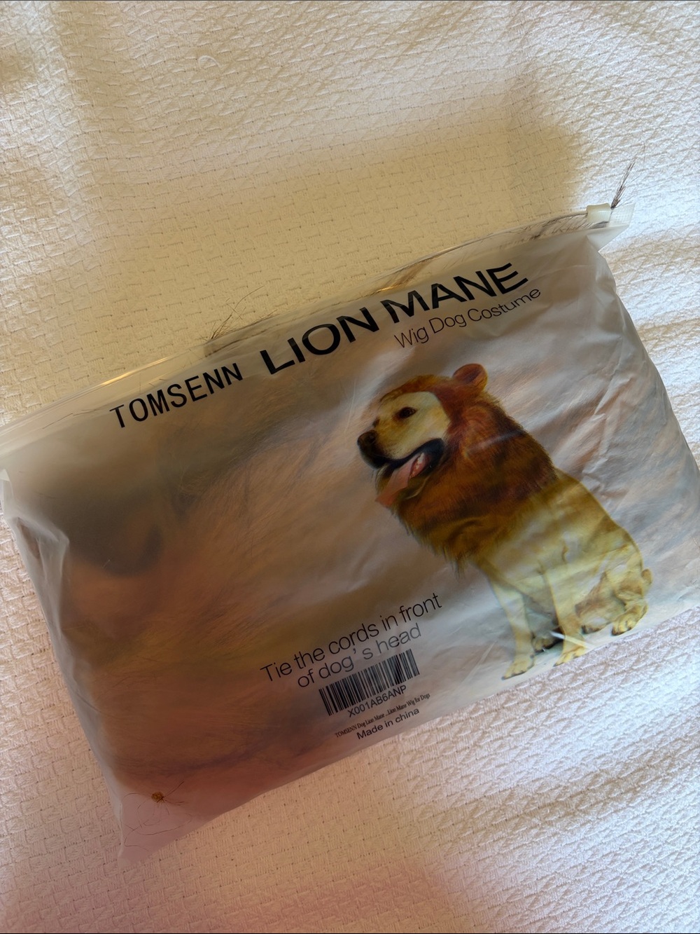 DOG Lion Mane Wig Dog Costume - Brown